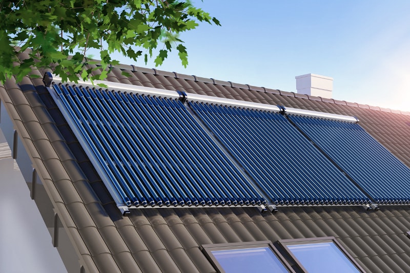 Solar Services 1 Solar Water Heater Panels On Roof